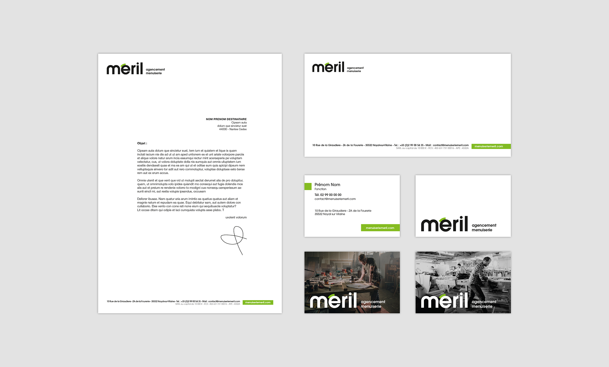 meril branding papeterie