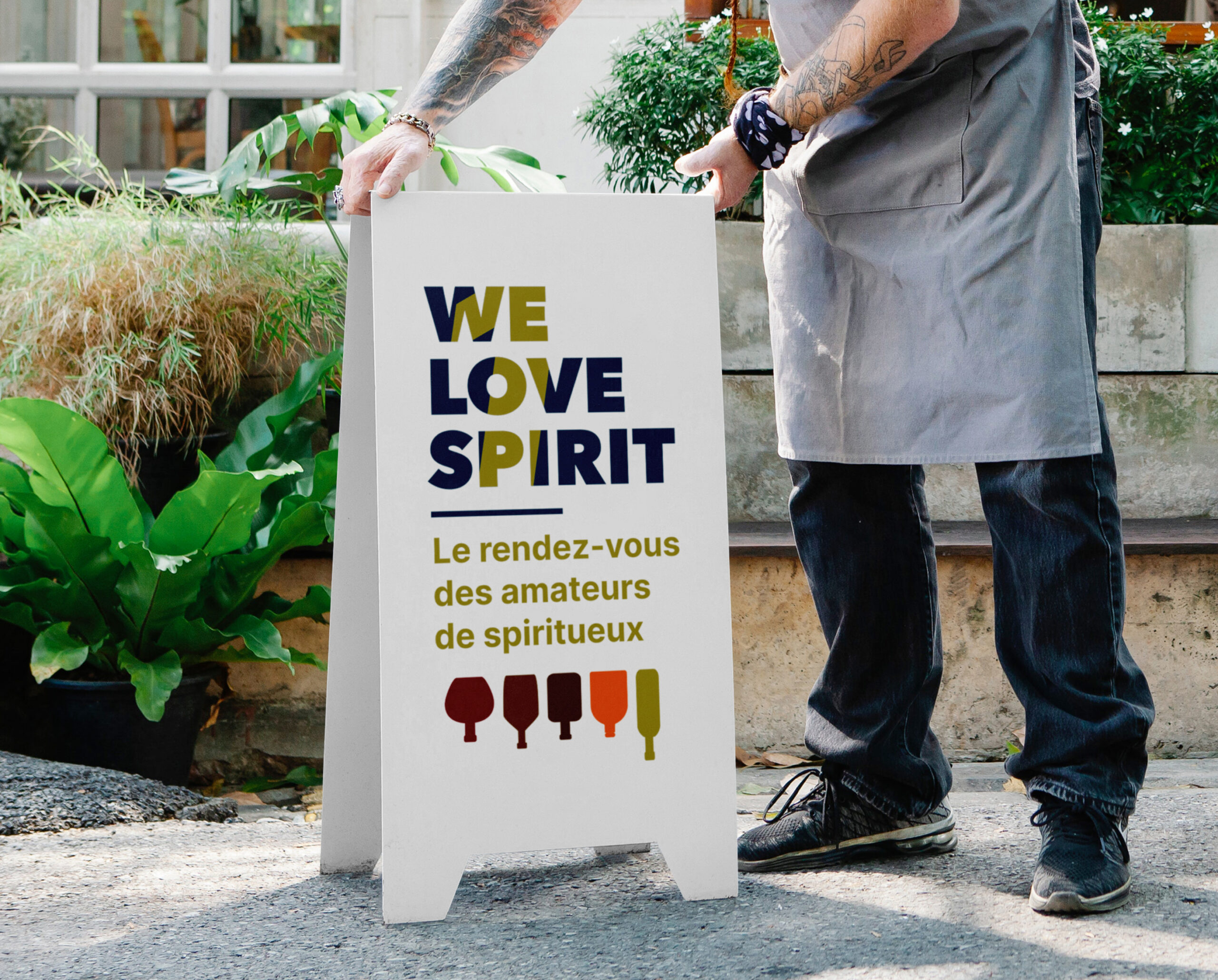 Pancarte de présentation du salon We Love Spirit 2022